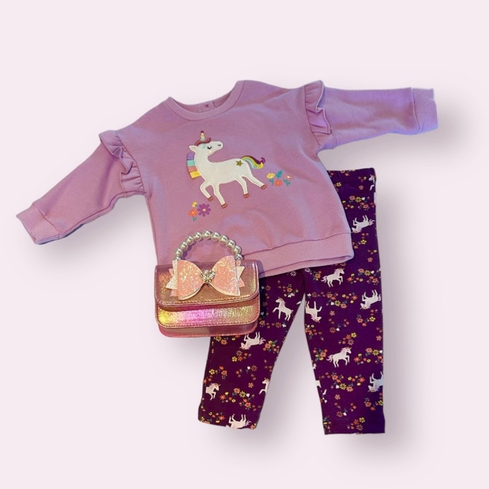 Little Me Unicorn Baby Set